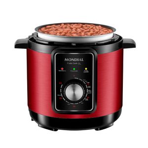 Panela de Pressão Elétrica Pratic Cook 3 L Red Premium I PE-47-3L-RI