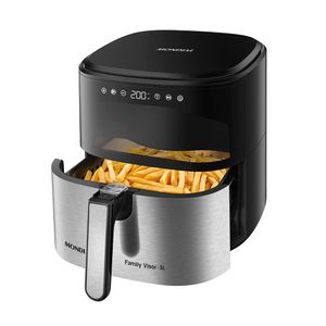 Fritadeira Sem Óleo Air Fryer Digital 5L  Mondial  Preto/Inox  2000W- AF-50-DVI