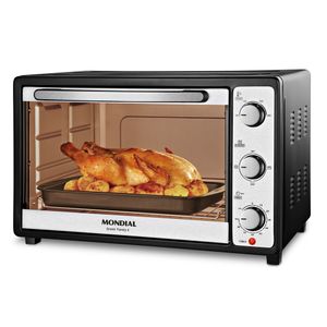 Forno Elétrico 52L Grand Family II Mondial Preto/Inox 1800W - FRN-52-B